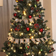 Homcom Pre-Lit Artificial Green/Red Christmas Tree 180cm