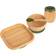 Tiny Dining Square Bamboo Suction Baby Feeding Set 4pc