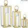 Alexandra House Living Steel Golden Lantern 49cm 3pcs