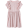 Vertbaudet Girl's Occasion Wear Dress in Fancy Iridescent Fabric - Pale Pink