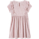 Vertbaudet Girl's Occasion Wear Dress in Fancy Iridescent Fabric - Pale Pink