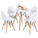 Costway Modern White Dining Set 31.5" 5pcs