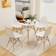 Costway Modern White Dining Set 31.5" 5pcs