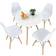 Costway Modern White Dining Set 31.5" 5pcs