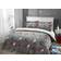 Olivia Rocco Santa Christmas Presents Reversible Teddy Duvet Cover Grey (200x135cm)