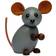 Spring Copenhagen The Farm Mouse Small Grey Prydnadsfigur 7cm