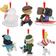 Hallmark The Peanuts Gang Brown/Multicolor Christmas Tree Ornament 9.5cm 6pcs