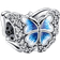 Pandora Butterfly Sparkling Charm - Silver/White/Blue/Transparent