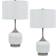 CAL Lighting Palmyra White Table Lamp 27" 2pcs