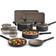 Bella 21 Piece Kitchen Black Cookware Set with lid 21 Parts