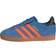 adidas Gazelle Comfort Closure Elastic Lace Skor Barn - Focus Blue/Solar Orange/Core Black