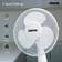 Geepas 12 Inch White Oscillating Desk Fan