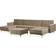 Beliani Divansofa Med Sovefunksjon Beige Aberdeen Sofa