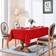 Shein Waterproof Jacquard Rectangular Decor Tablecloth Red (61x61cm)