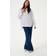 Kaffe Kaselma Skjorta - White/Blue/Black Stripe