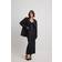 NA-KD Waterfall Midi Slip Dress - Sort