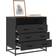 vidaXL Processed Black Chest of Drawer 70x70cm
