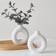 Shein White Ceramic Look Flower 1pc Vase 14.5cm