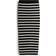 H&M Rib-Knit Skirt - Black/Striped