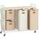 Vasagle 150 L Laundry Hamper with 4 Compartments