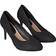 Good For The Sole Wide Fit Elsa Almond Toe Stiletto Heel Court Shoes - Natural Black