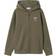 Name It Cardigan Med Hette - Dusty Olive/Pizza