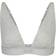 SKIMS Cotton Rib Plunge Bralette - Light Heather Grey