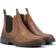 Barbour Patton Leather Chelsea Boots, Teak