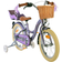 Volare Blossom Children's Bicycle 16" - Purple Barncykel