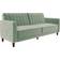 Mercury Row Perdue Light Green Velvet Sofa 81.5" 3 Seater