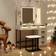 Costway LED Lights White Dressing Table 15.5x39.5"