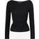 Gina Tricot Soft Touch Boatneck Top - Svart