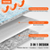 VEVOR Double Reflective Insulation Roll 5.5mm 48in x 50ft