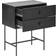 Beliani 2 Drawer Black Coventry Sängbord 32x48cm