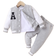 Shein Baby Boy Letter Patched Thermal Lined Bomber Jacket & Joggers