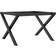 vidaXL X-Frame Black Table Leg 38cm