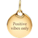 Pandora Engravable Round Tag Dangle Charm - Gold
