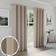 Enhanced Living Natural 100% Blackout Curtains 66 x 72 in