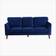 Mercer41 Modern Contemporary Blue Sofa 81" 3 Seater