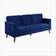 Mercer41 Modern Contemporary Blue Sofa 81" 3 Seater