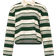 Noella Lynlee Stripe Cropped Polo Shirt - Green/Off White