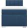 vidaXL Box Spring with Mattress Blue 100x200 cm Continental Bed