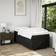vidaXL Med Madras 100x200 cm Stof Sort Kontinentalseng