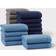 Room Essentials 18pk Everyday Washcloths Gray Kitchen Towel Gray, Blue (30.5x30.5cm)