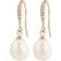 Pilgrim Jasmin Earrings - Rose Gold/Pearls/Transparent
