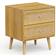 VonHaus Boho Look Brown Bedside Table 40x48cm