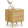 VonHaus Boho Look Brown Bedside Table 40x48cm