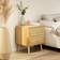 VonHaus Boho Look Brown Bedside Table 40x48cm