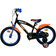 Volare Hot Wheels barncykel 16" – Svart/Orange/Blå Barncykel
