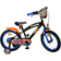 Volare Hot Wheels barncykel 16" – Svart/Orange/Blå Barncykel